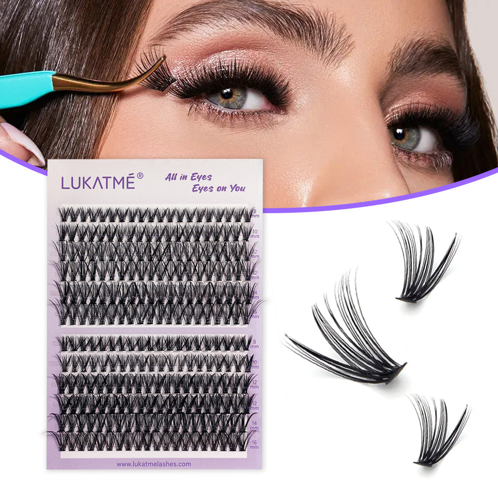 LUKATME 30P 40P 50P Cluster DIY Lashes Fairy Look False Eyelashes