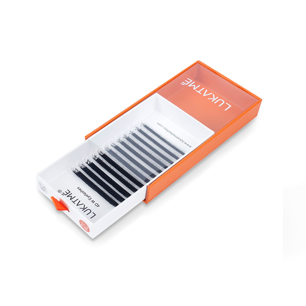 LUKATME Cílios 4D W Cílios Pré-fabricados Texturizados Volume Extensão de Cílios para Iniciantes Leques 4D Cílios Postiços em Formato W