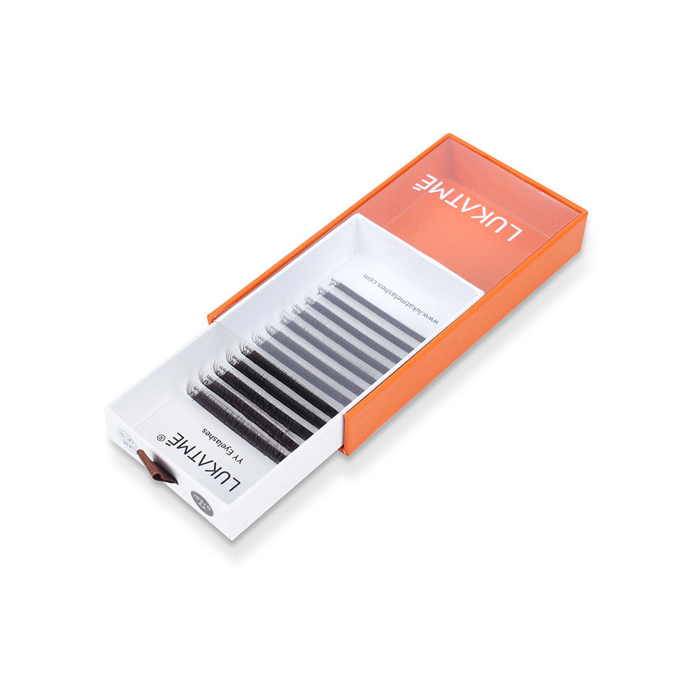 LUKATME YY Eyelash Extensions Brown Lashes Premade Fans Two Tips Y Shape False Eyelashes