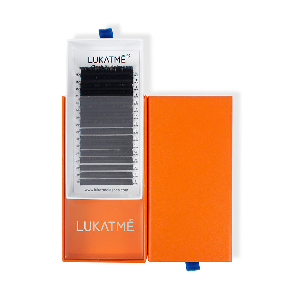 LUKATME Individual Classic Eyelash Extensions Premium Soft Mink Lashes Natural False Eyelash Supplies