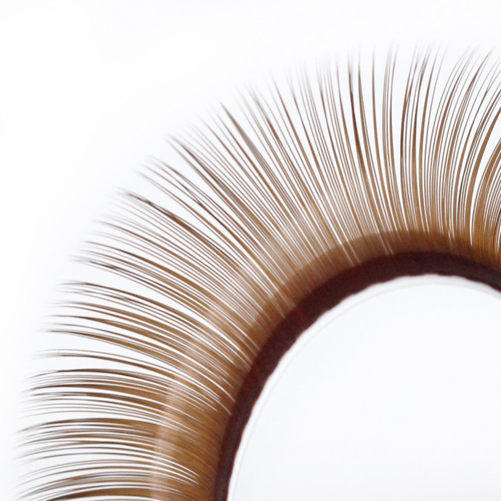 LUKATME Brown Individual Lashes 0.07mm Colored Classic Eyelash Extensions Brown False Eyelashes