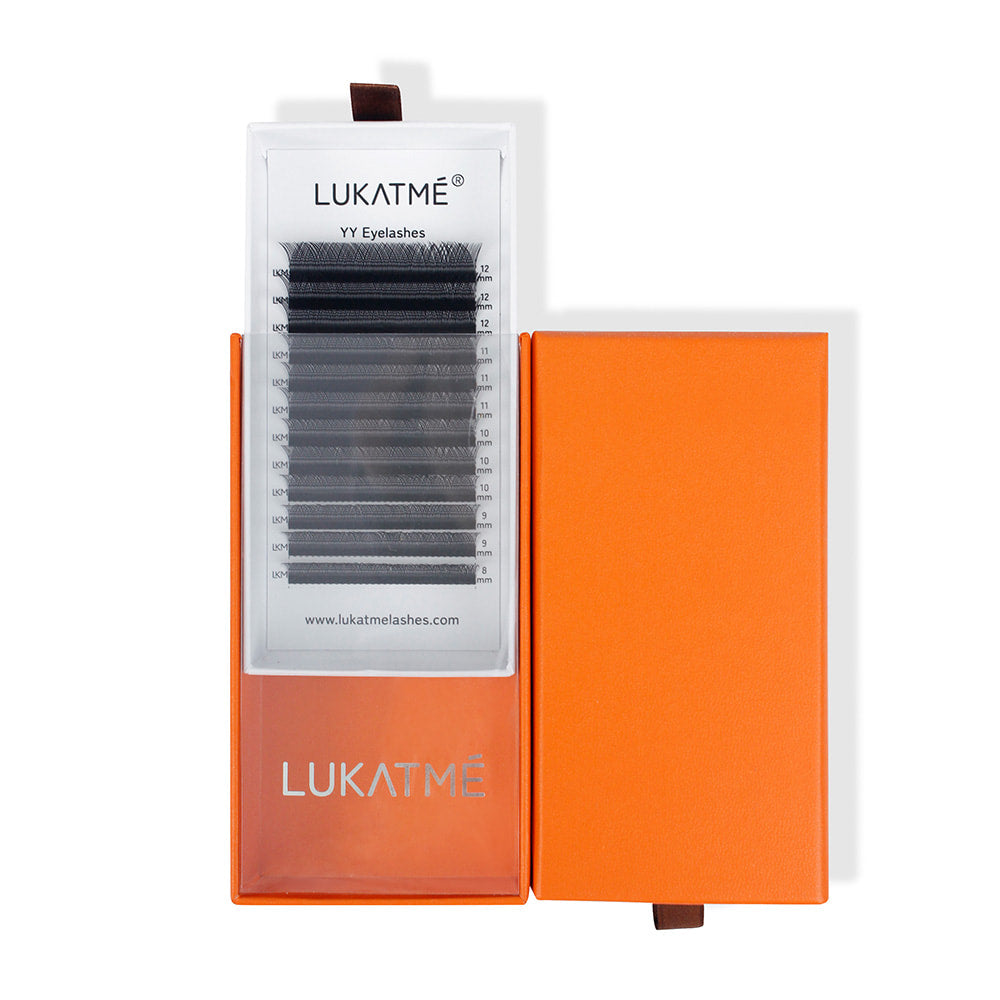 LUKATME YY Cílios Postiços em Tufos Pré-Montados com Duas Pontas Formato Y