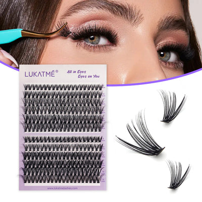 LUKATME 30P 40P 50P Cluster DIY Lashes Fairy Look False Eyelashes