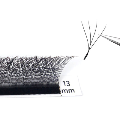 LUKATME Cílios 4D W Cílios Pré-fabricados Texturizados Volume Extensão de Cílios para Iniciantes Leques 4D Cílios Postiços em Formato W