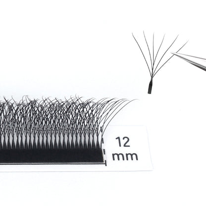 LUKATME 6D W Eyelashes Premade Textured Volume Beginners Eyelash Extension 6D Fans W Shape False Eyelashes