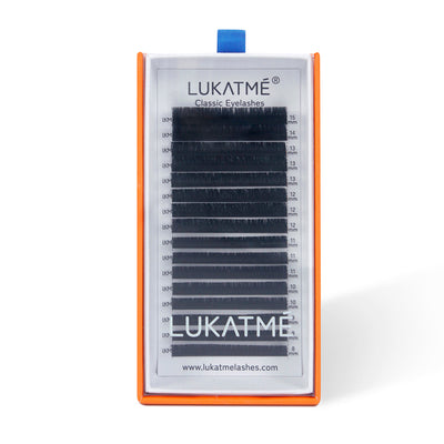 LUKATME Individual Classic Eyelash Extensions Premium Soft Mink Lashes Natural False Eyelash Supplies