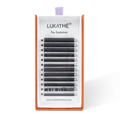 LUKATME Fox U Shaped YY Eyelashes Premium PBT Fox UU Lash Extensions Ultra Soft False Y Eyelashes