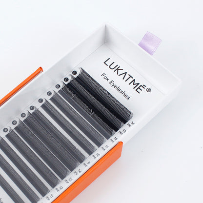 LUKATME Fox U Shaped YY Eyelashes Premium PBT Fox UU Lash Extensions Ultra Soft False Y Eyelashes