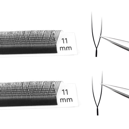 LUKATME Fox U Shaped YY Eyelashes Premium PBT Fox UU Lash Extensions Ultra Soft False Y Eyelashes