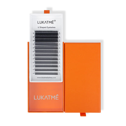 LUKATME U-5D Lash Extensions U Shape 5D False Eyelashes for Makeup Premade 5D Fans U Shaped Lashes
