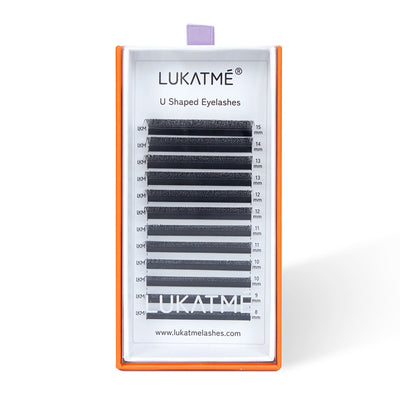 LUKATME U-shaped YY Eyelash Extension Premade Fans Fluffy U Shape Lashes Lightweight Bloom U False Eyelashes