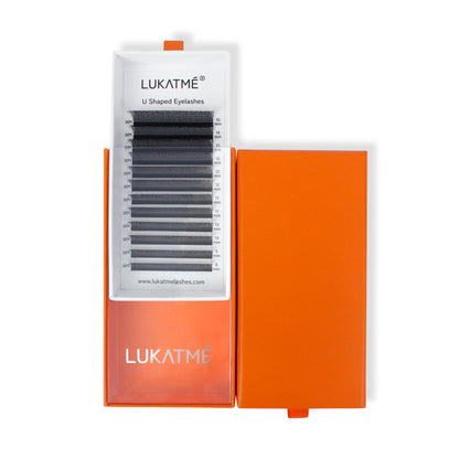 LUKATME U-shaped YY Eyelash Extension Premade Fans Fluffy U Shape Lashes Lightweight Bloom U False Eyelashes