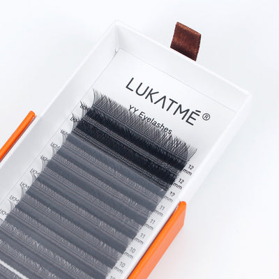 LUKATME YY Cílios Postiços em Tufos Pré-Montados com Duas Pontas Formato Y